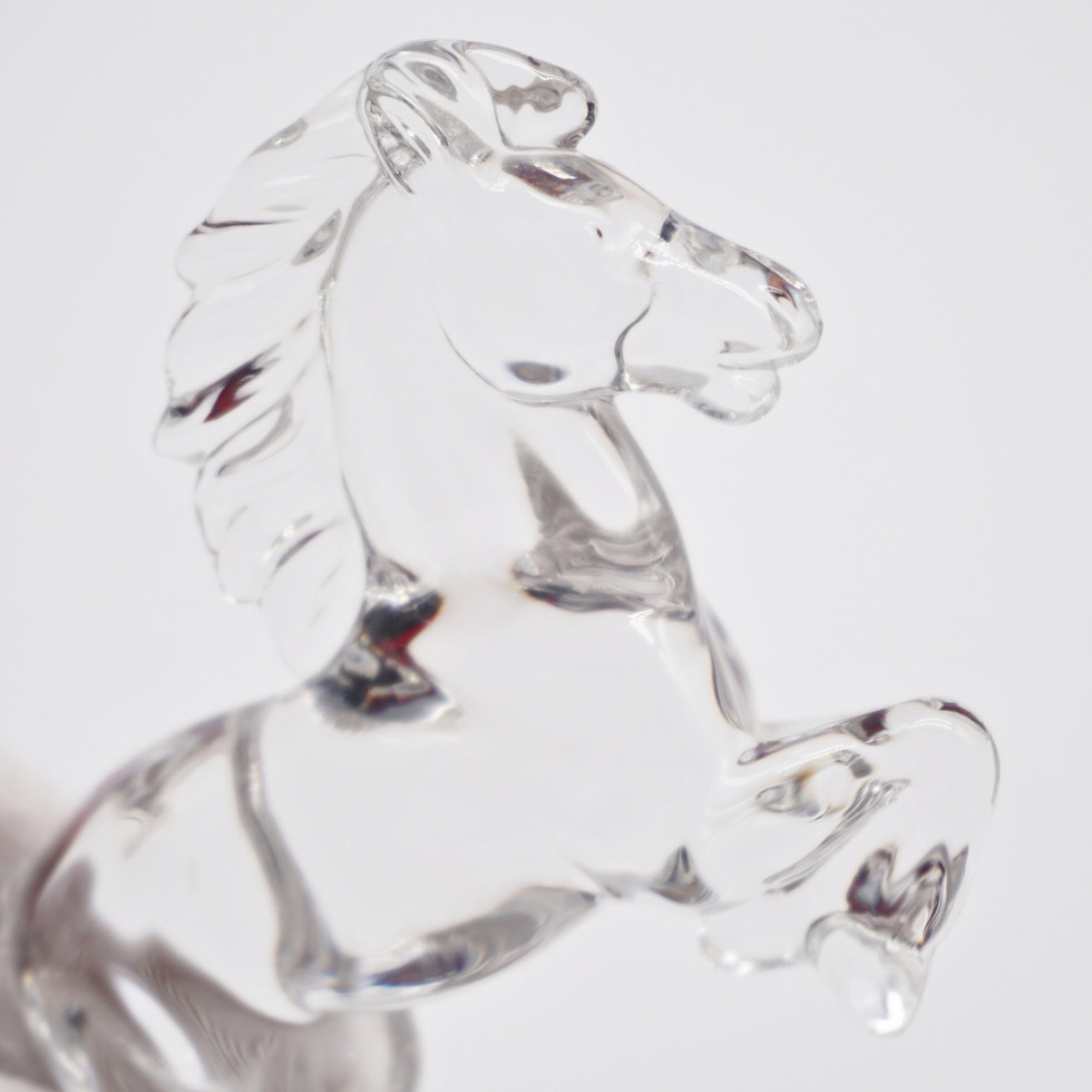 Vintage RCR Lead Crystal Stallion Horse Figurine