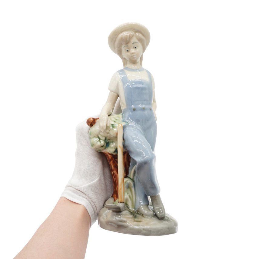 Vintage Fine Porcelain Boy Figurine Made by CLEAN