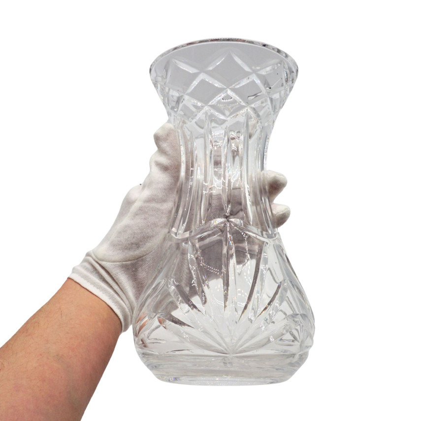 Vintage Tyrone Crystal Irish Full Lead Tall Glass Vase