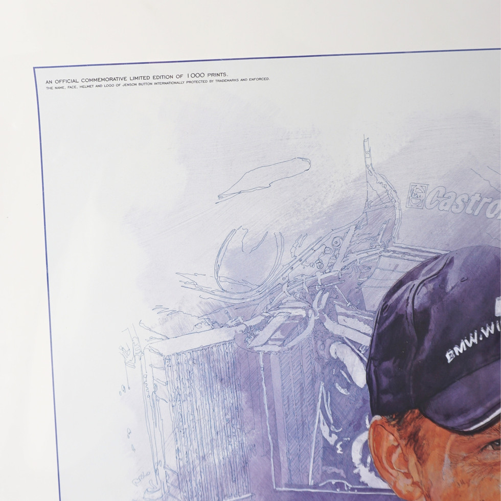 Limited Edition Print, Jenson Button's BMW Williams F1 Debut, 1781000, Unframed