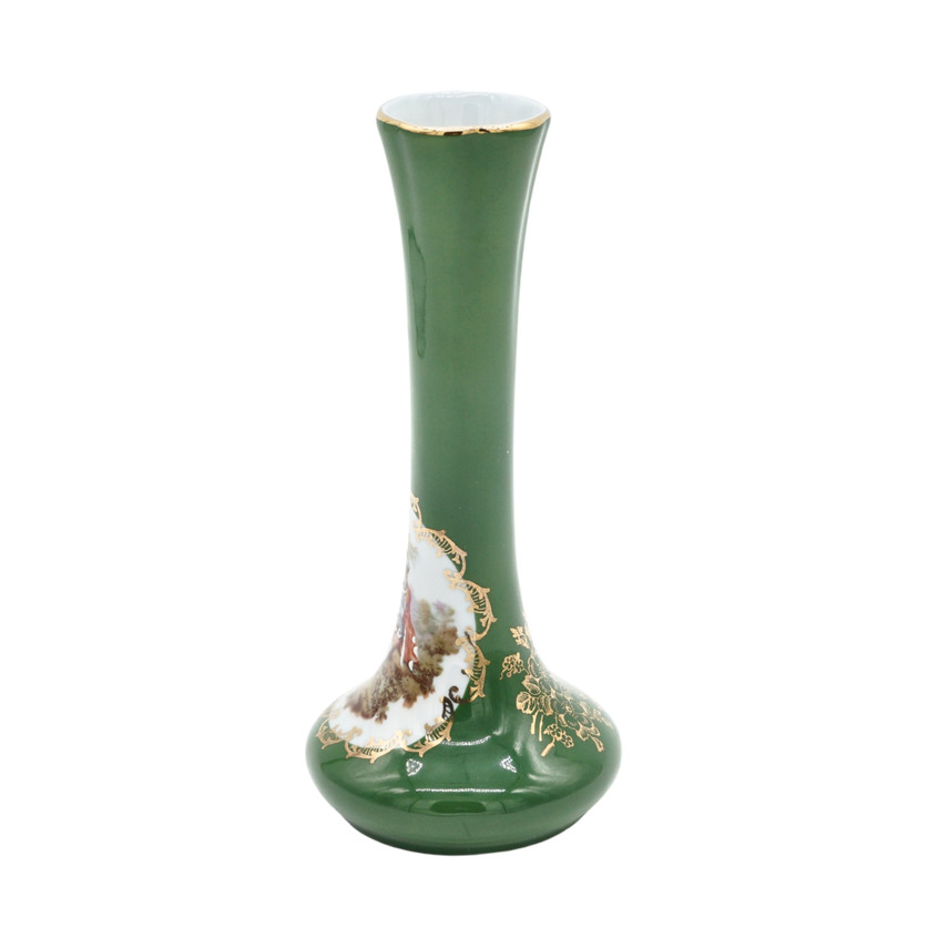 Limoges Porcelain Bud Vase by La Reine