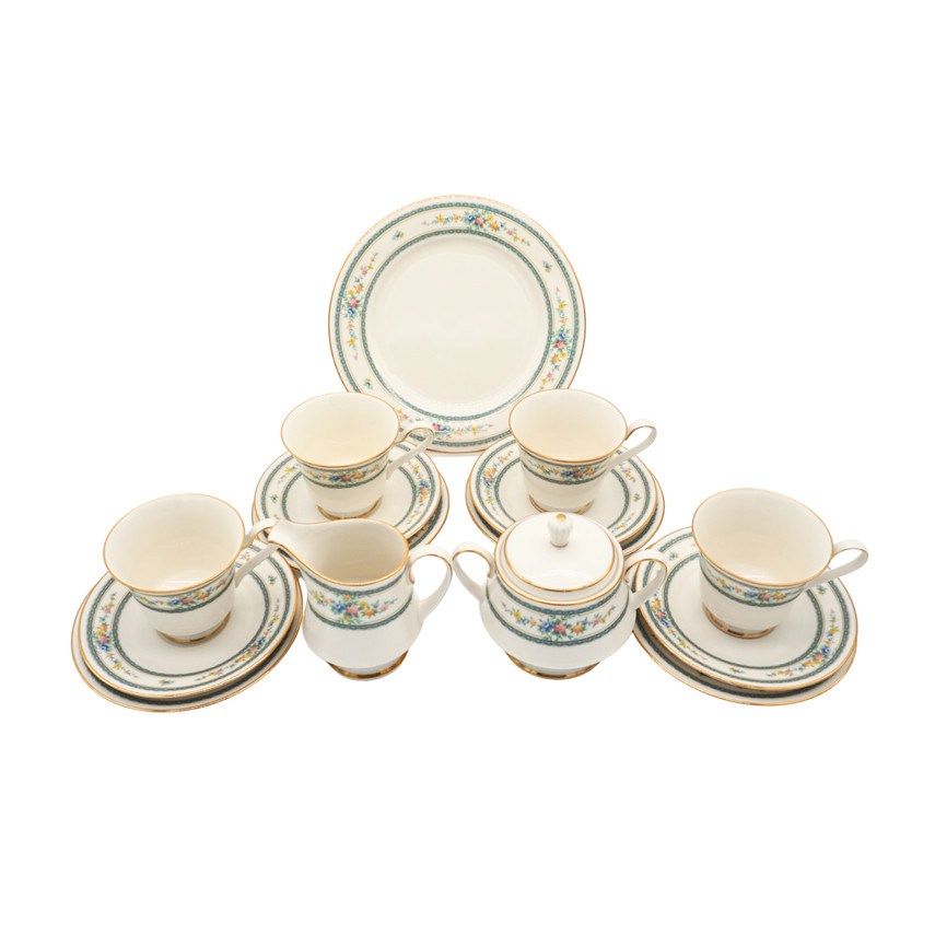 Noritake Amenity 7228 Ivory China Tea Set