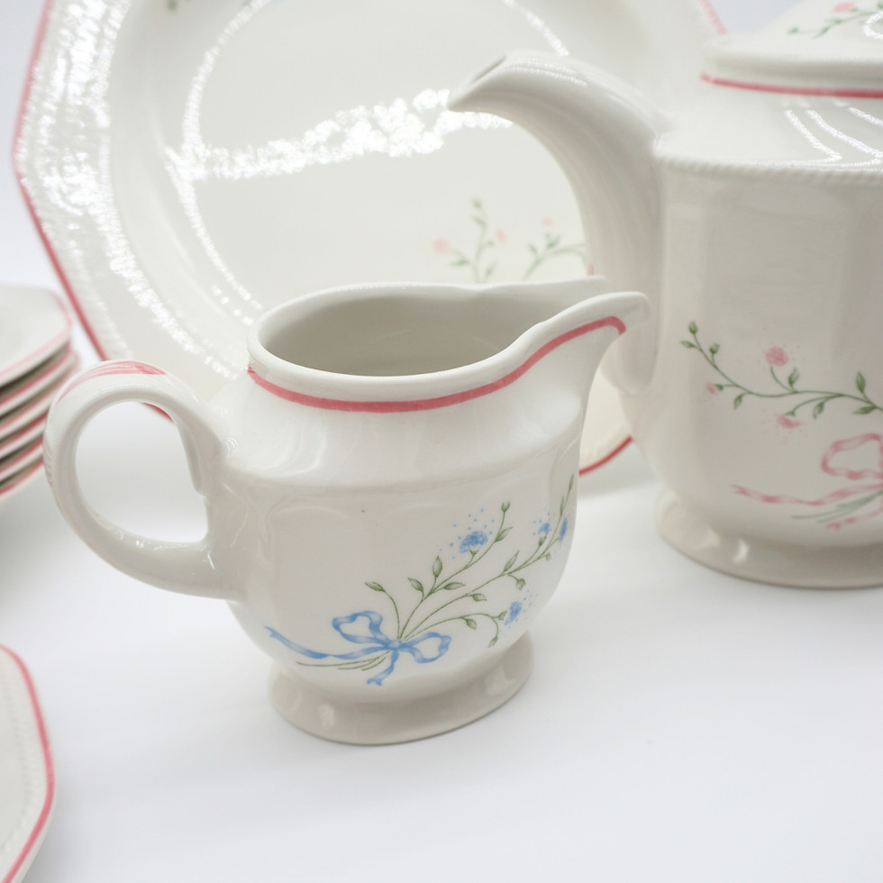 Vintage Churchill England Mille Fleurs Porcelain Tea Set