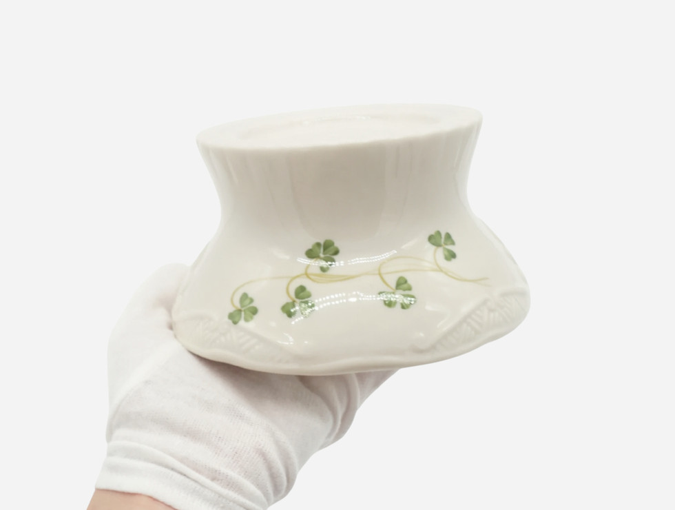 Belleek Shamrock Ireland Candle Holder