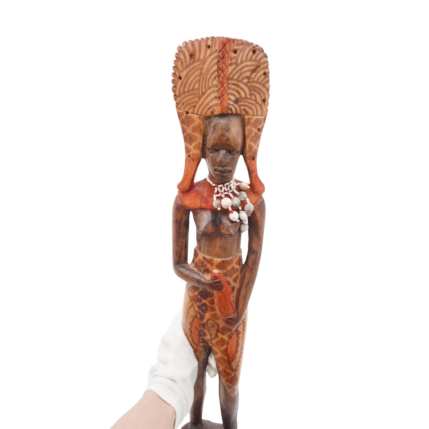 Hand Carved Vintage African Tribal Wooden Figurine