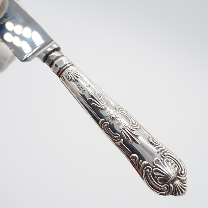 Roberts & Dore Ltd. Kings Pattern Sterling Silver Handle Knife