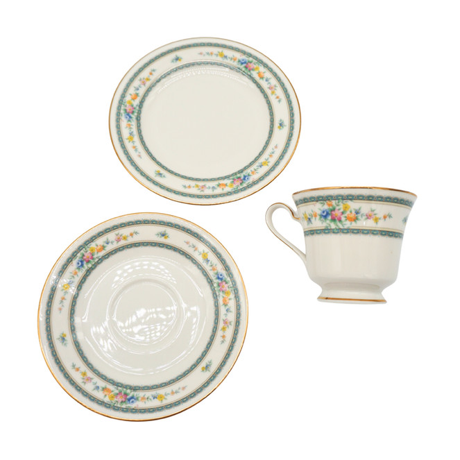 Noritake Amenity 7228 Ivory China Tea Set