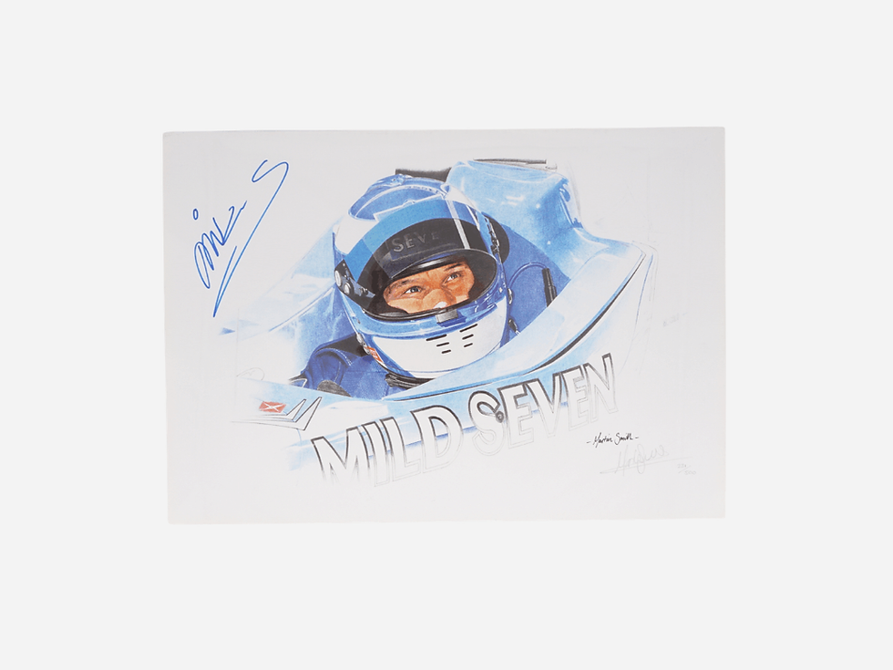 Limited Edition Mika Salo Signed F1 Print, 231500, Unframed