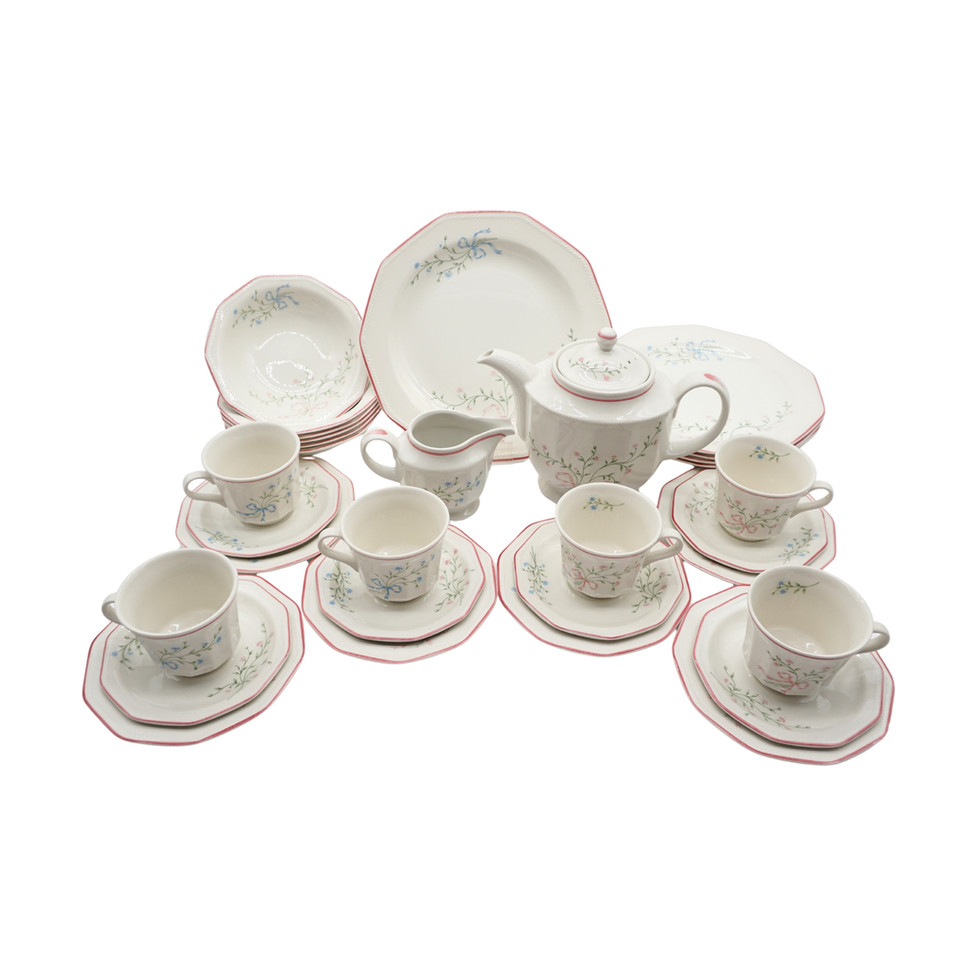 Vintage Churchill England Mille Fleurs Porcelain Tea Set