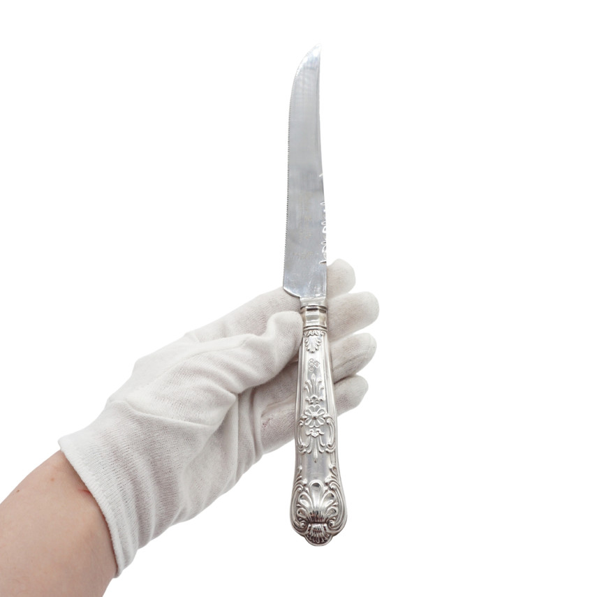 Sheffield Sterling Silver Handled Cake Knife With a Stainless Steel Blade