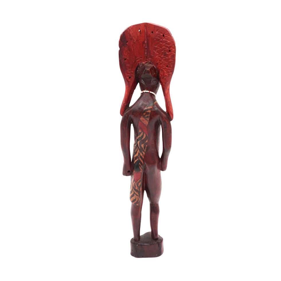 Hand Carved African Maasai Style Wooden Figurine