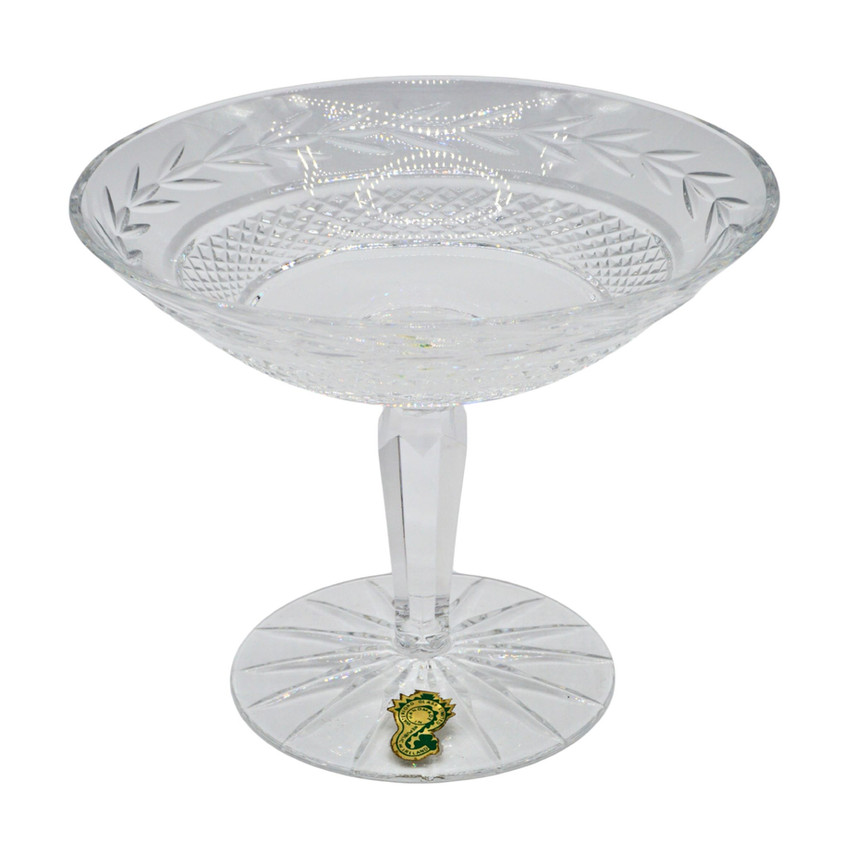 Waterford Ireland Cut Crystal Glandore Compote Pedestal