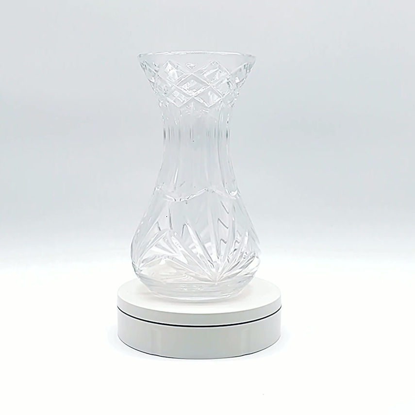 Vintage Tyrone Crystal Irish Full Lead Tall Glass Vase