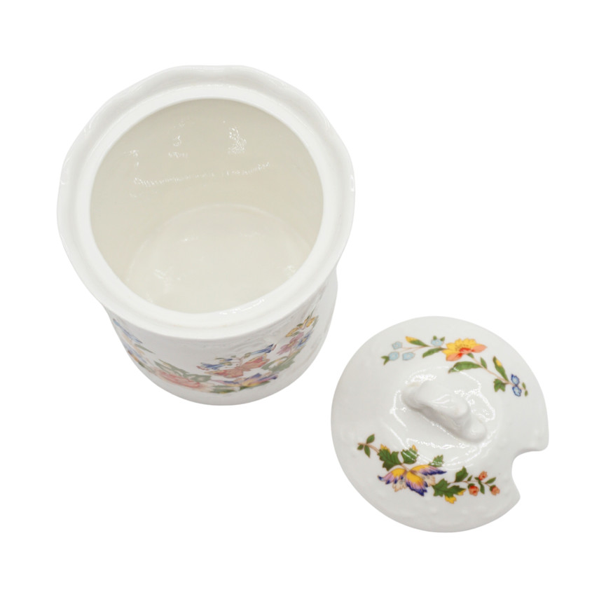 Vintage Aynsely Cottage Garden Lidded Jar