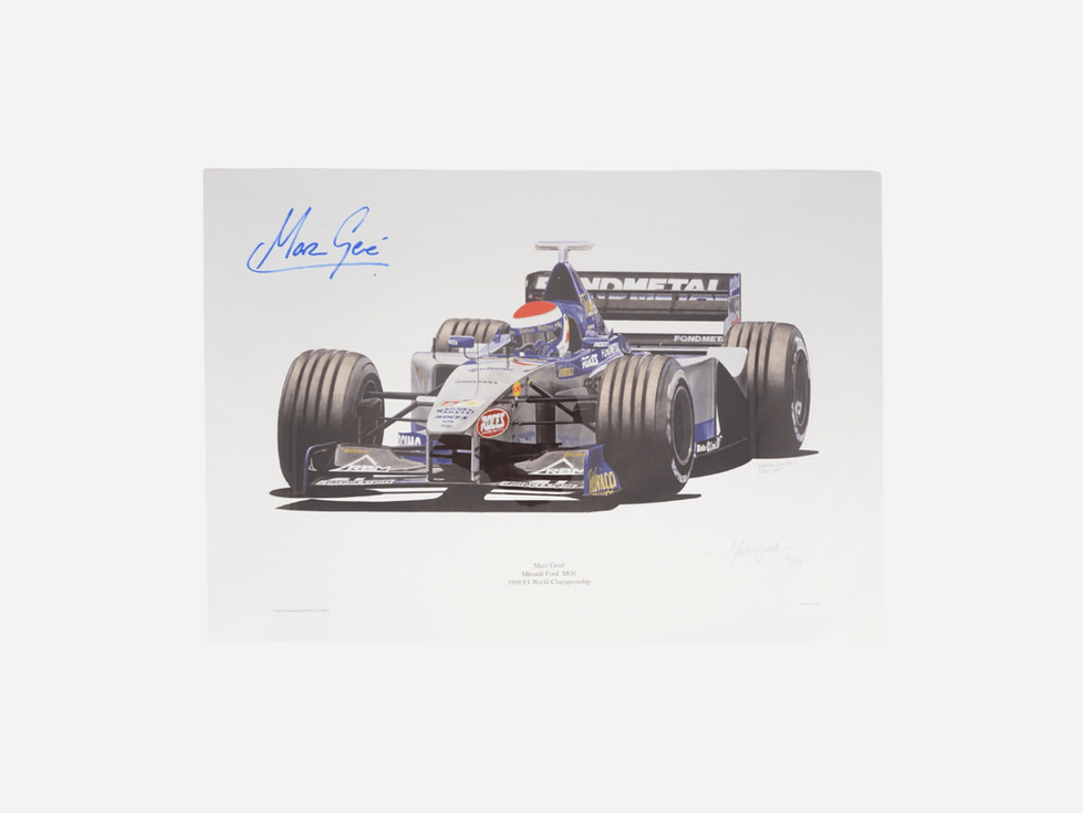 Limited Edition Print, Marc Gené, Minardi Ford M01, 144/500, Unframed