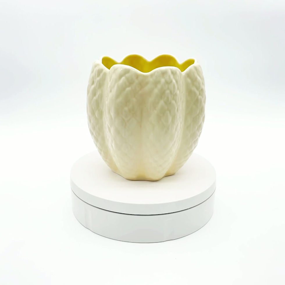Vintage Irish Belleek Pineapple Pattern Pot Vase, 6th Mark