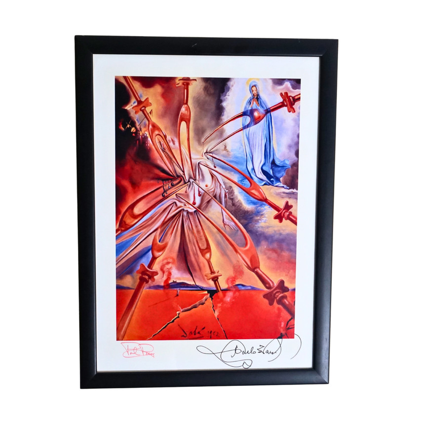 Salvador Dali Vision of Fatima Print Art Picture, Signed