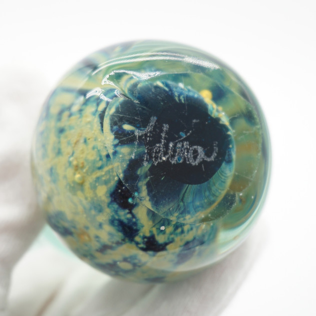 Vintage Mdina Signed Art Glass Seahorse Paperweight