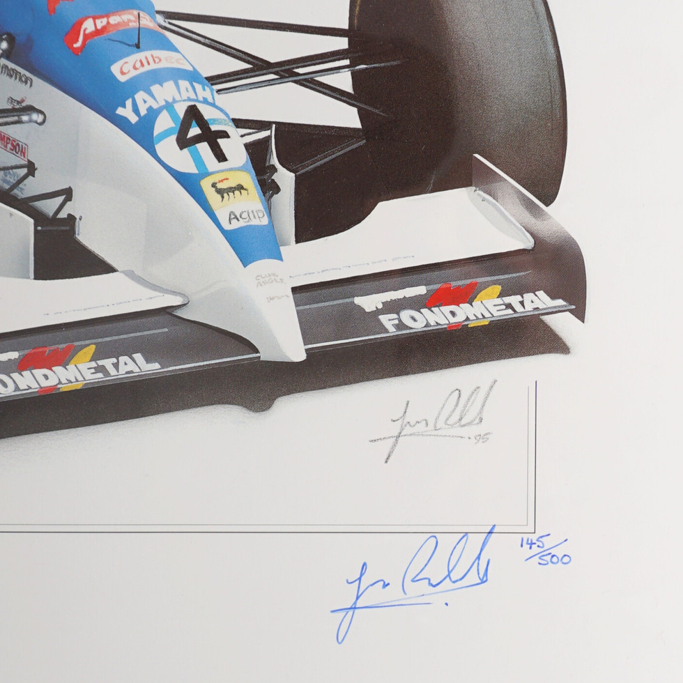 Limited Edition Print, Celebrating Tyrrell Formula 1 Cars, 145/500, Unframed