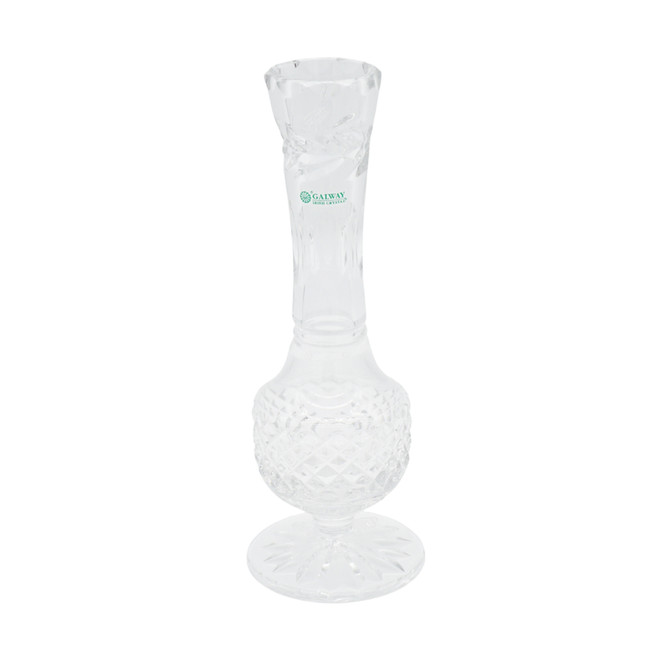 Galway Irish Hand-Cut Crystal Footed Bud Vase
