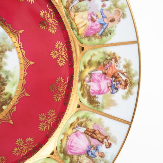 Bavaria West Germany, Jean-Honoré Fragonard's Love Story, Cabinet Plate