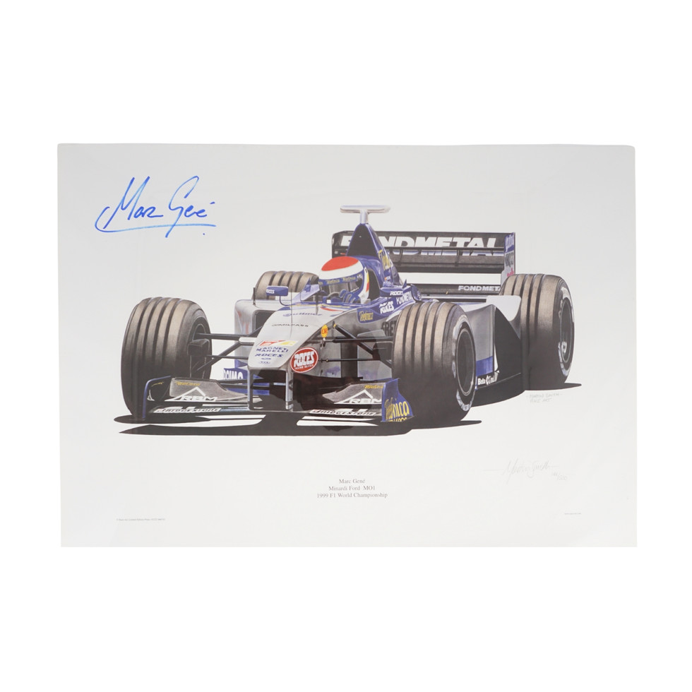 Limited Edition Print, Marc Gené, Minardi Ford M01, 144/500, Unframed