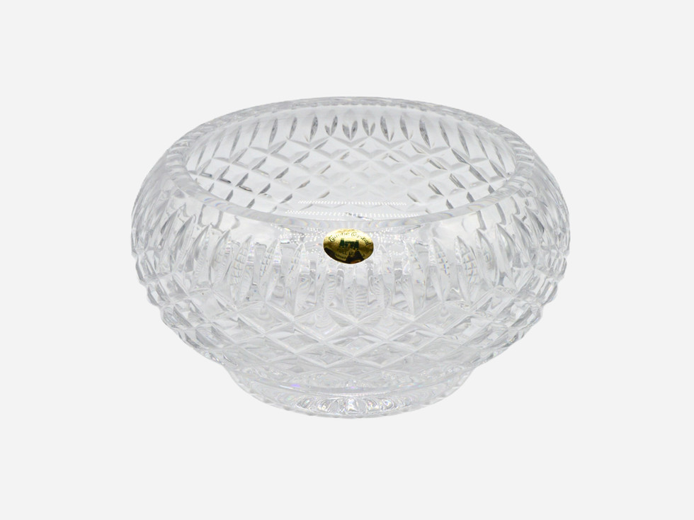 Vintage Tyrone Crystal Cut Lead Glass Bowl, Ireland
