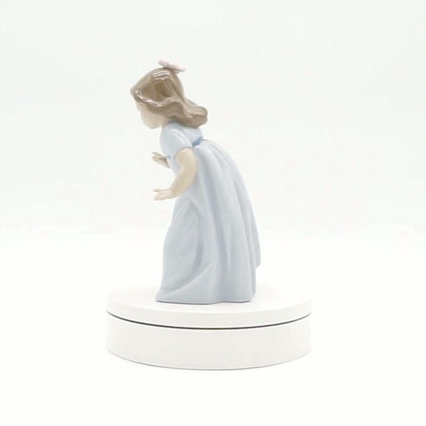Nao by Lladro Girl with a Puppy Porcelain Figurine