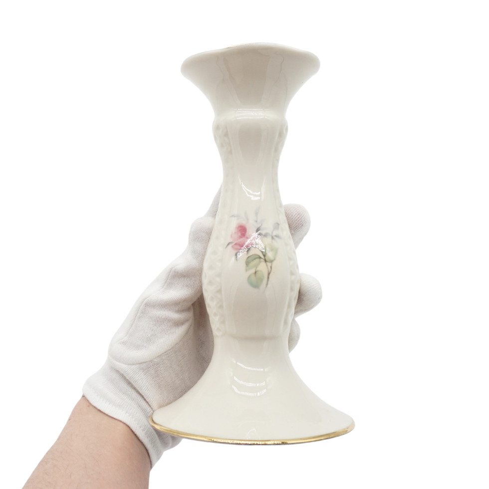 Donegal Parian China Irish Rose Candlestick