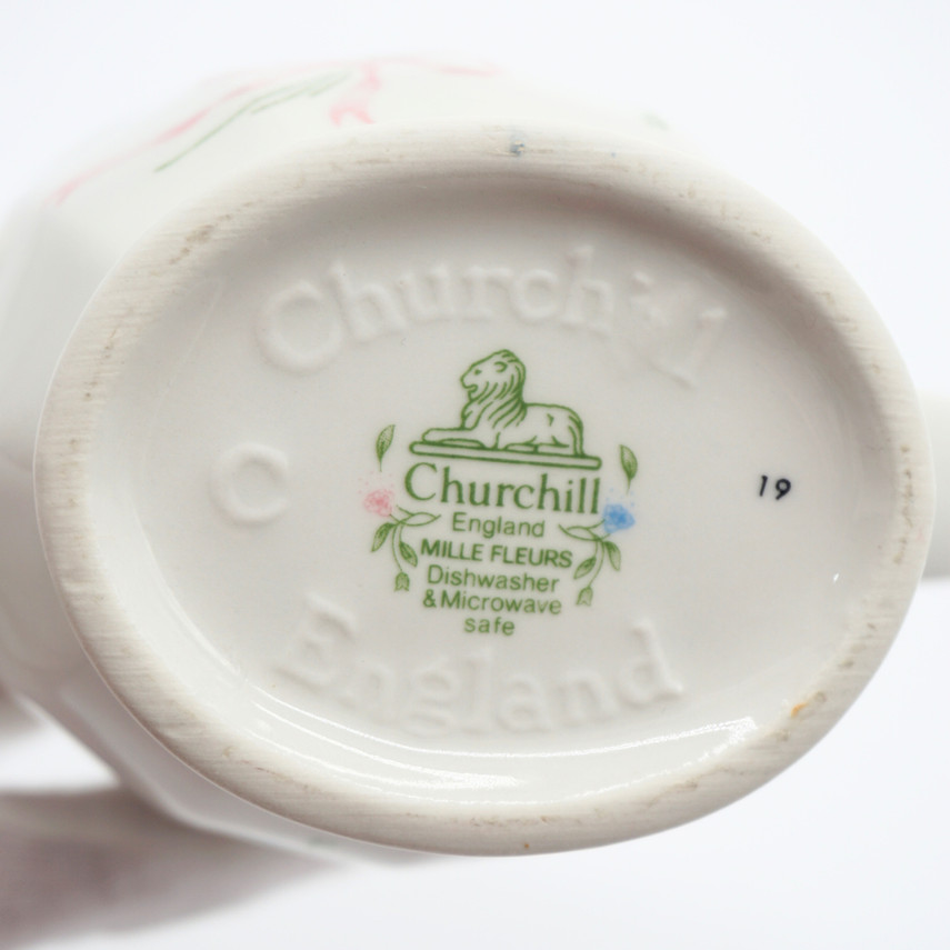 Vintage Churchill England Mille Fleurs Porcelain Tea Set