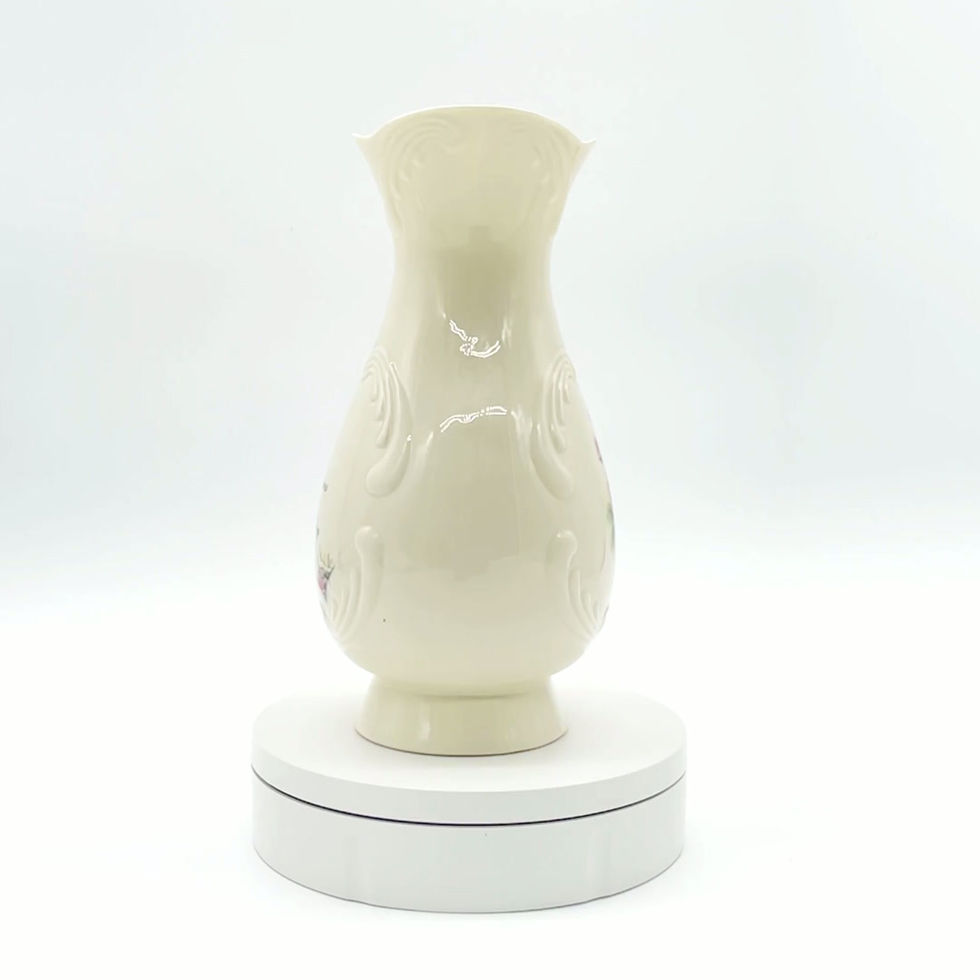Vintage Donegal Parian China Silver Wedding Vase