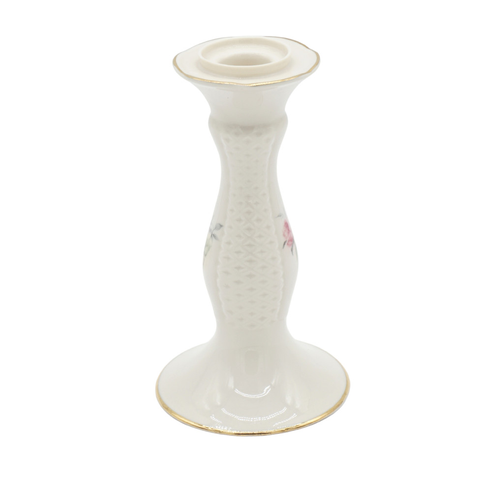Donegal Parian China Irish Rose Candlestick