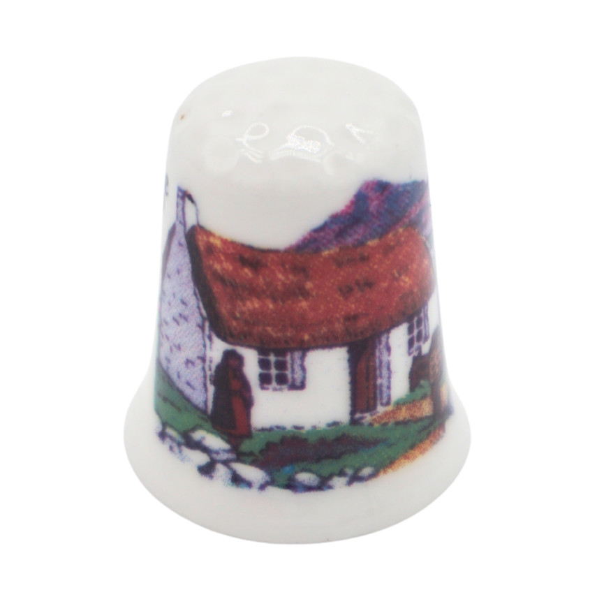 Irish Cottage Design Fine Bone China Thimble