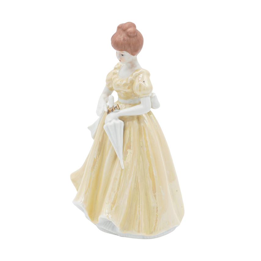 Carl Scheidig Lady Holding an Umbrella Figurine