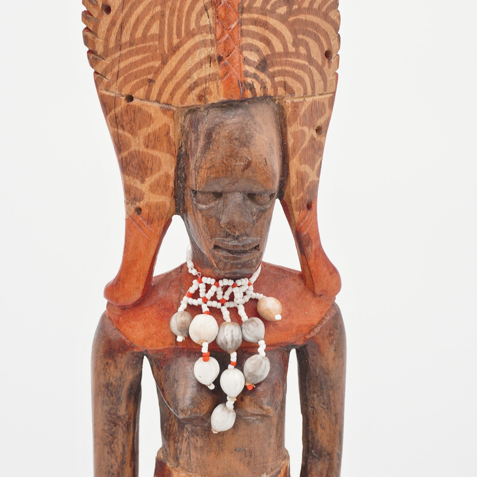 Hand Carved Vintage African Tribal Wooden Figurine