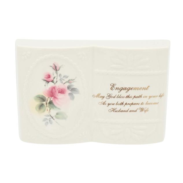 Donegal Parian China Freestanding Engagement Decorative Book