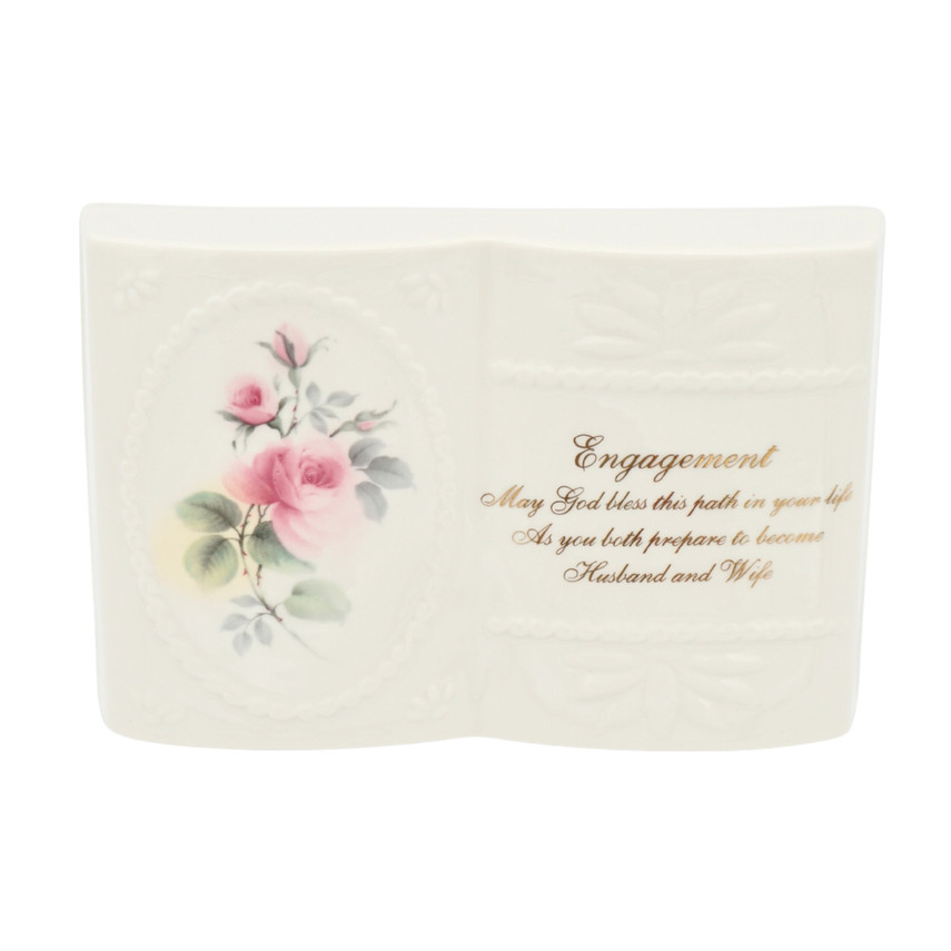 Donegal Parian China Freestanding Engagement Decorative Book