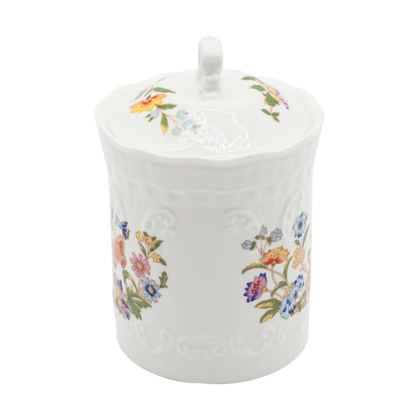 Vintage Aynsely Cottage Garden Lidded Jar