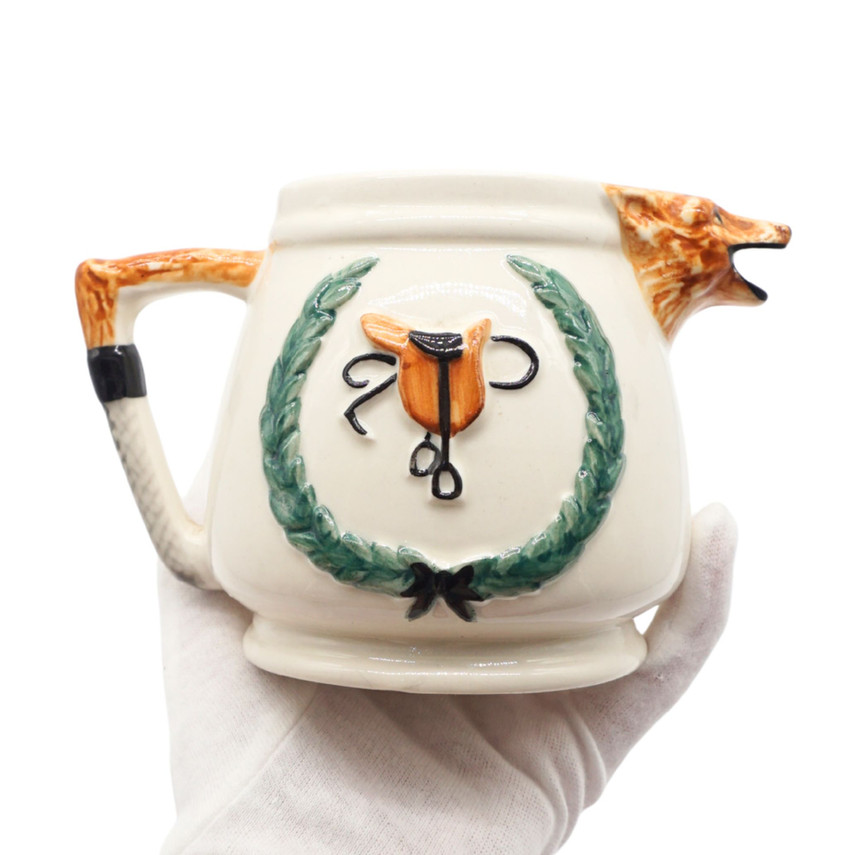 Portland Pottery Cobridge Fox and Hounds Hunting Milk Jug