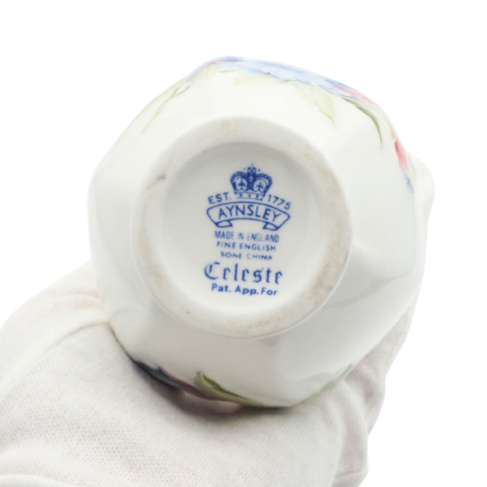 Vintage Aynsley Celeste Bone China Bud Vase