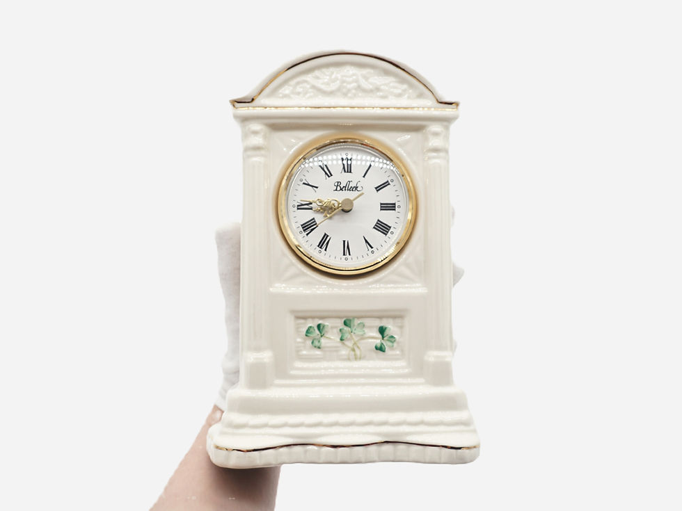 Vintage Belleek Glenveigh Mantel Clock