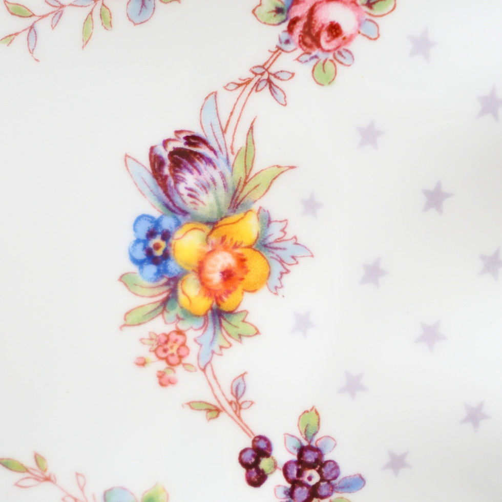 Royal Crown Derby, Royal Antoinette Pattern Fine Bone China Plate