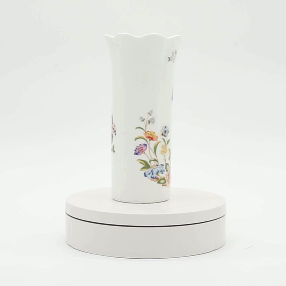 Aynsley Cottage Garden Bone China Butterfly Flower Vase