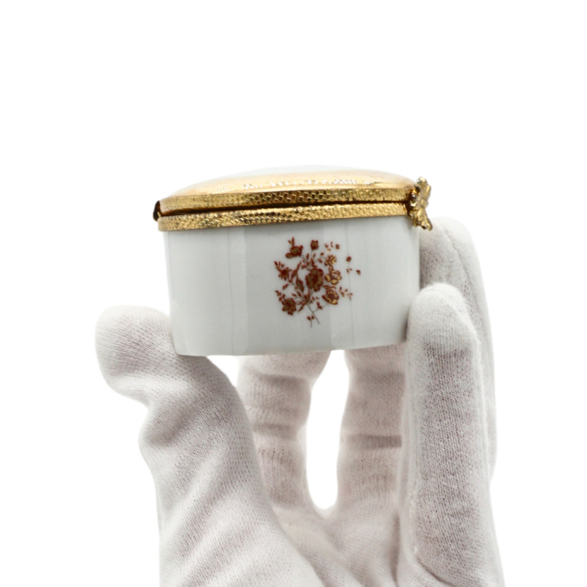 Limoges Castel Porcelain Trinket Box