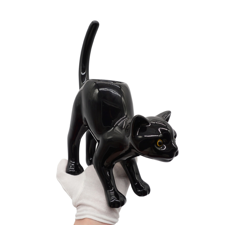 PartyLite Black Cat Tea Light Candle Holder Set