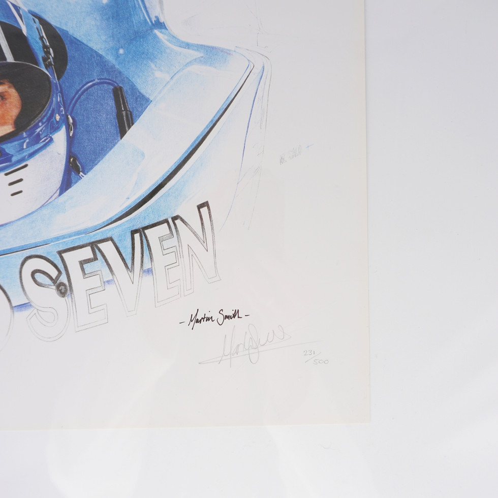 Limited Edition Mika Salo Signed F1 Print, 231500, Unframed