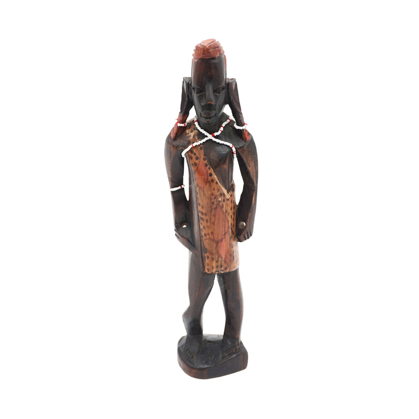 Vintage Hand Carved African Wood Figurine