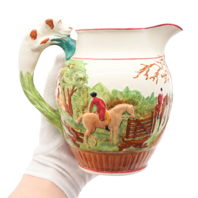 Wedgwood Etruria D'ye Ken John Peel Hunting Scene Pitcher
