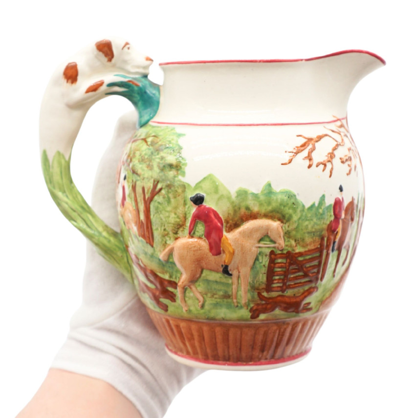 Wedgwood Etruria D'ye Ken John Peel Hunting Scene Pitcher