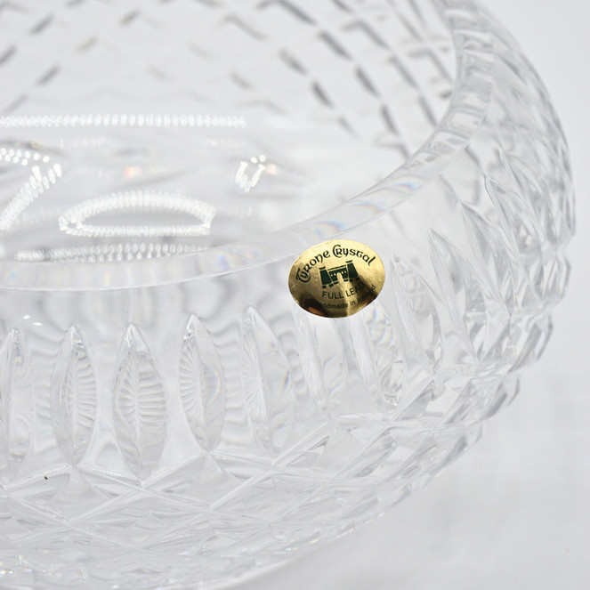 Vintage Tyrone Crystal Cut Lead Glass Bowl, Ireland